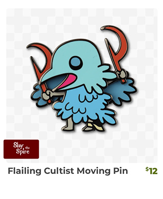 Flailing Cultist Moving Pin is back in stock at Fangamer.com