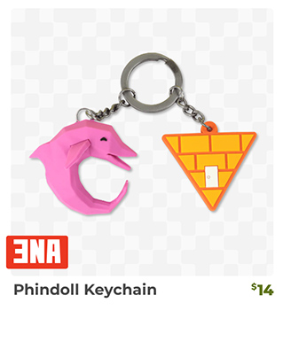 Phindoll Keychain is back in stock at Fangamer.com