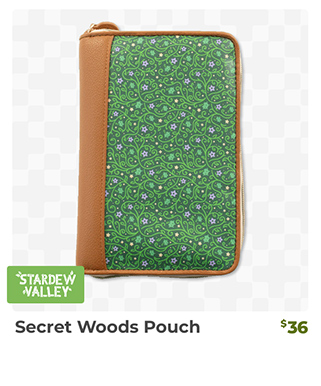 Secret Woods Stationery Pouch is back in stock at Fangamer.com