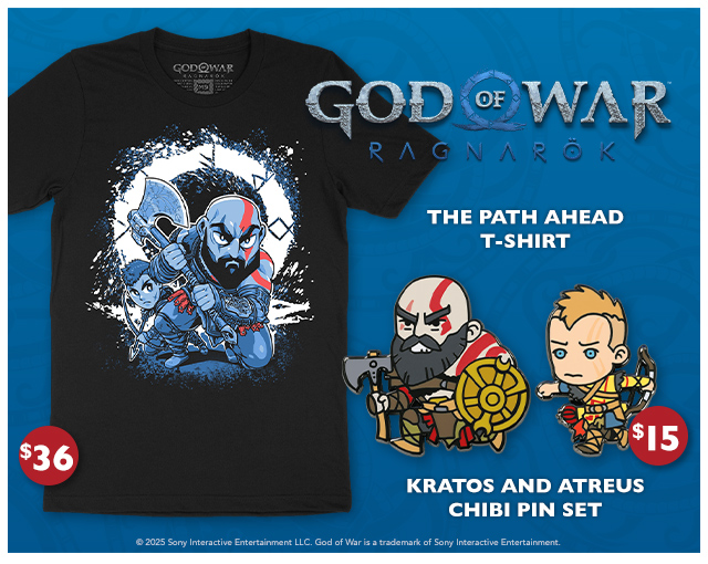 New God of War merch is available at Fangamer.com