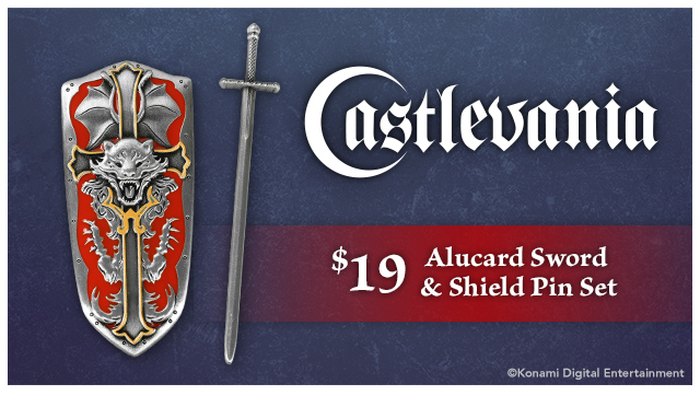 New Castlevania pin available at Fangamer.com