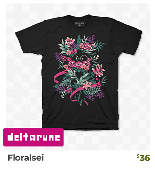 Floralsei T-shirt is back in stock at Fangamer.com