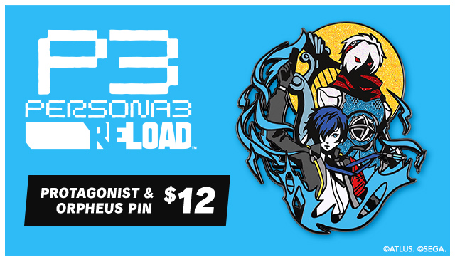 New Persona 3 Reload pin is available at Fangamer.com