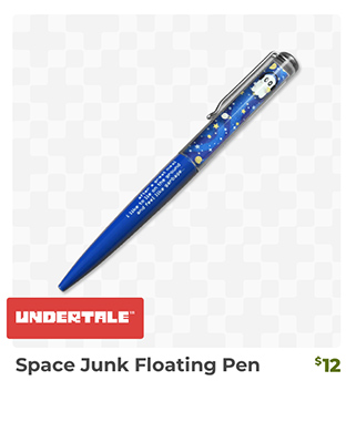 Space Junk Floating Pen is back in stock at Fangamer.com