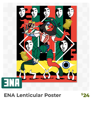 ENA Lenticular Poster is back in stock at Fangamer.com