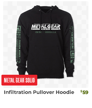 Infiltration Pullover Hoodie is back in stock at Fangamer.com