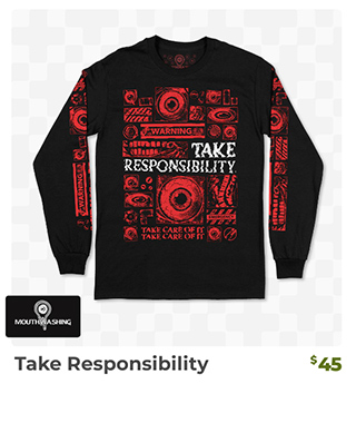 Take Responsibility Long-Sleeved Shirt is back in stock at Fangamer.com