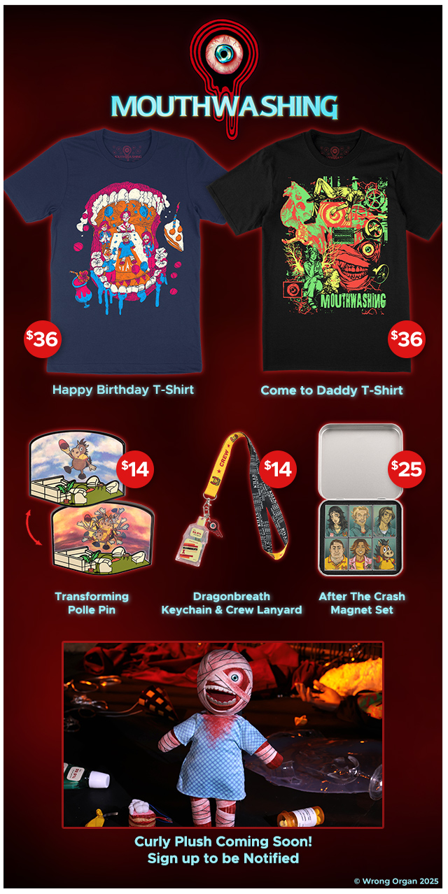 New Mouthwashing Merch is available at Fangamer.com