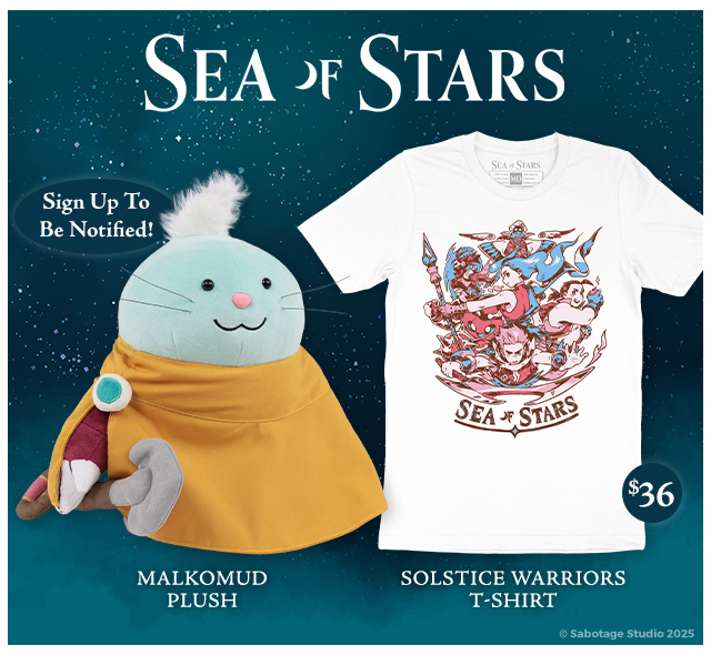 New Sea of Stars merch is available at Fangamer.com