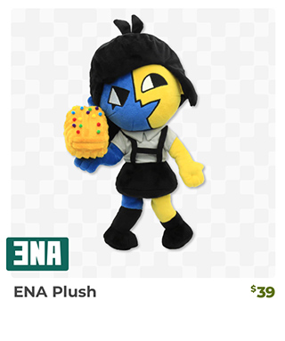 ENA Plush is back in stock at Fangamer.com