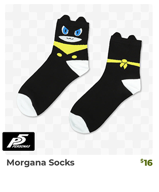 Morgana Socks is back in stock at Fangamer.com