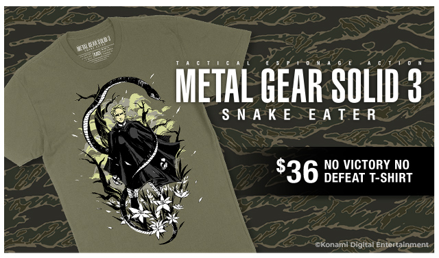 Metal Gear Solid No Victory No Defeat Shirt is available at Fangamer.com