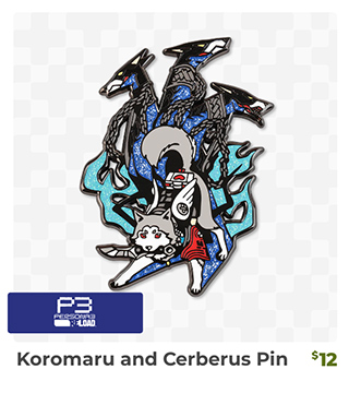Koromaru and Cerberus Pin is back in stock at Fangamer.com