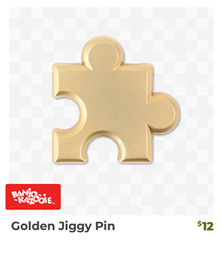 Golden Jiggy Pin is back in stock at Fangamer.com