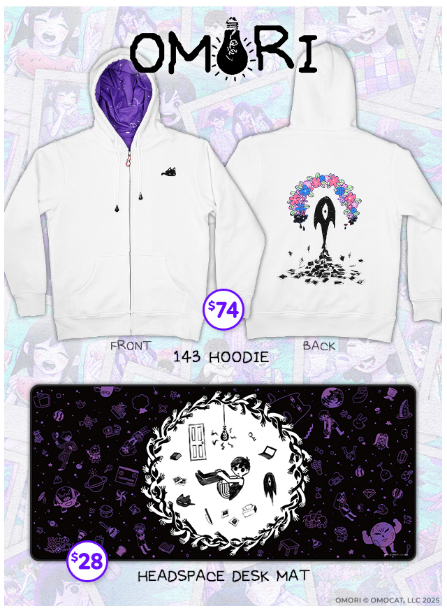 New Omori merch is available at   Fangamer.com