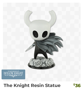 Hollow Knight The Knight Resin Statue is back in stock at Fangamer.com