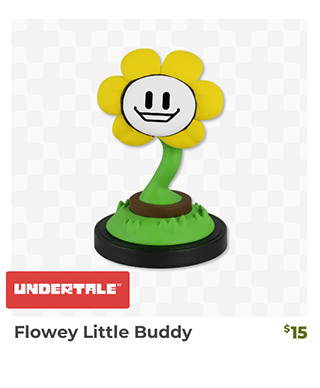 Undertale Flowey Little Buddy is back in stock at Fangamer.com