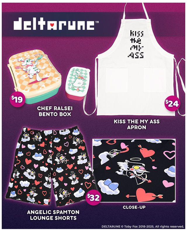 New Deltarune merch is available at Fangamer.com