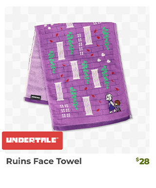 Ruins Face Towel is back in stock at Fangamer.com