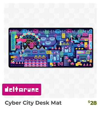 Cyber City Desk Mat is back in stock at Fangamer.com
