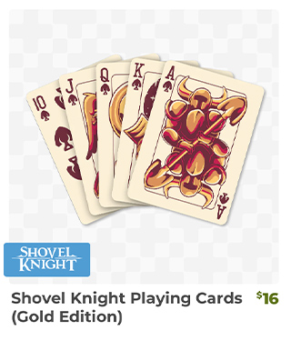 Shovel Knight Playing Cards are back in stock at Fangamer.com