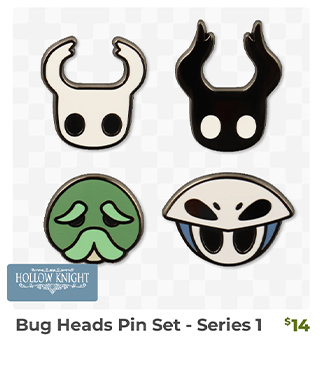 Bug Heads Pin Set: Series 1 is back in stock at Fangamer.com