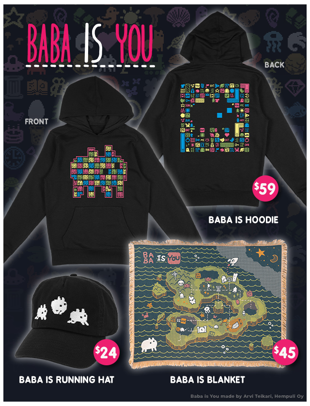 New Baba Is You is available at Fangamer.com