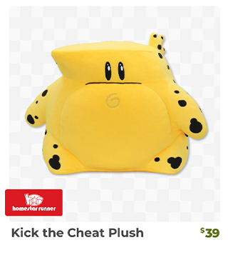 Kick the Cheat Plush is back in stock at Fangamer.com