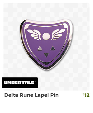 Delta Rune Lapel Pin is back in stock at Fangamer.com