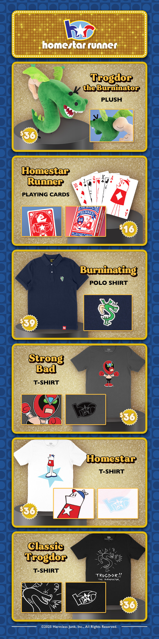 New Homestar Runner merch is available at fangamer.com