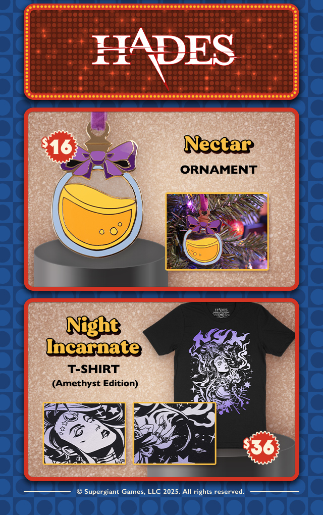 New Hades merch is available at fangamer.com