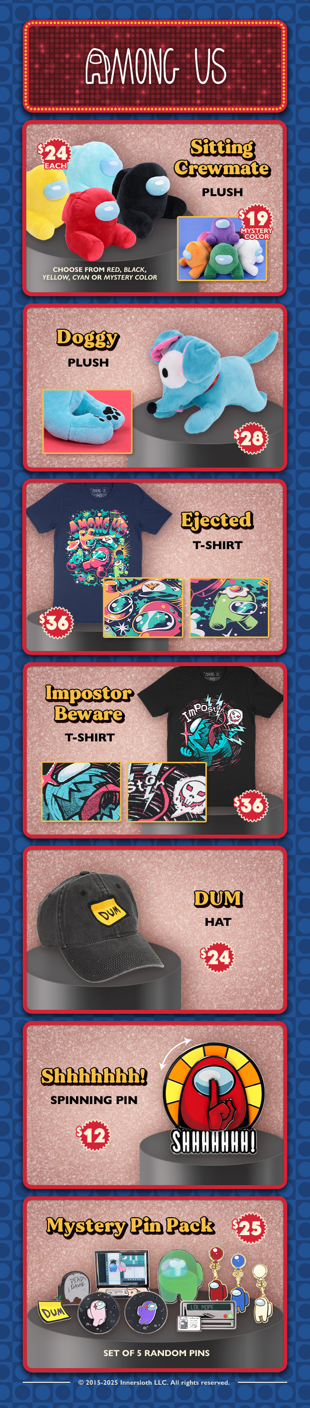 New Among Us merch is available at fangamer.com