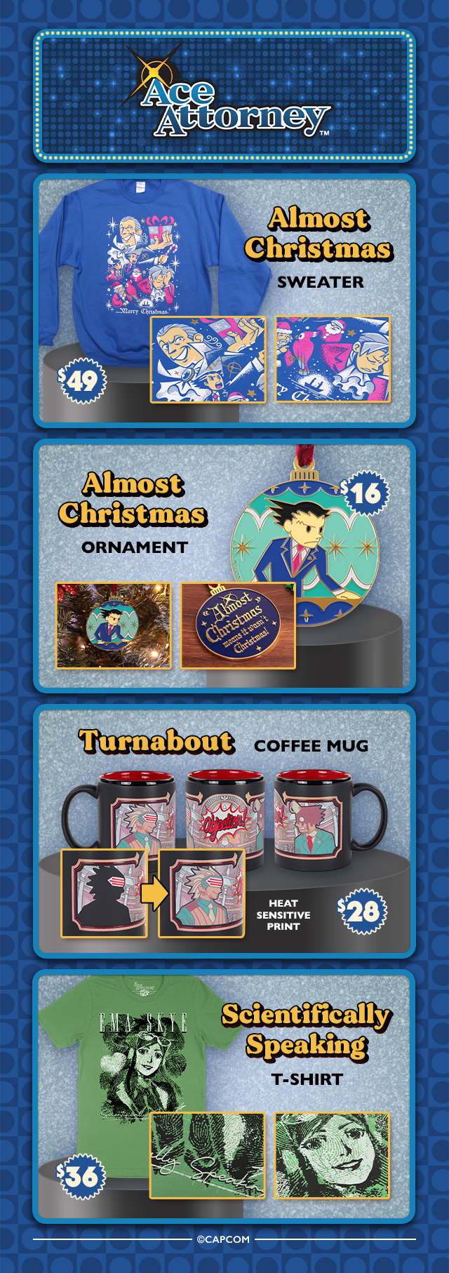 New Ace Attorney merch is available at fangamer.com