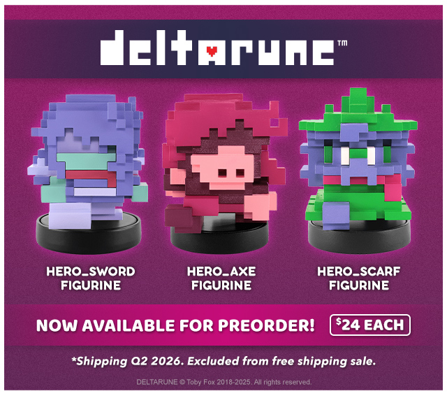 Deltarune figurines now available for preorder at fangamer.com