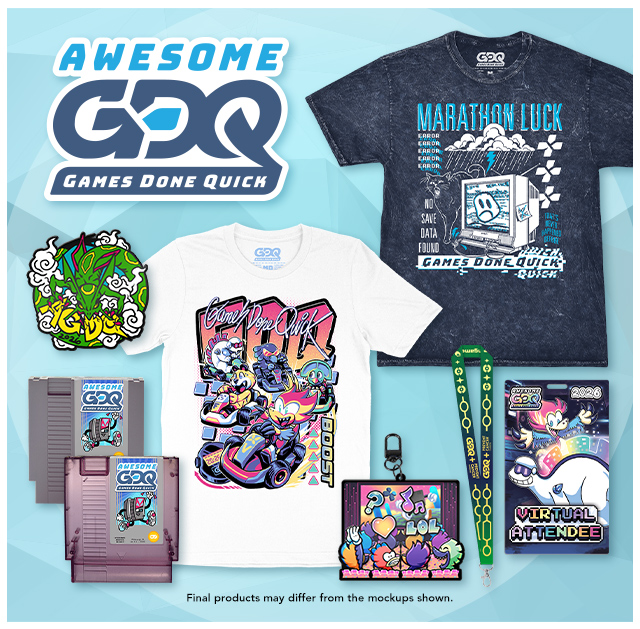 New Games Done Quick merch available at fangamer.com