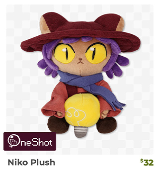 Niko Plush is back in stock at fangamer.com