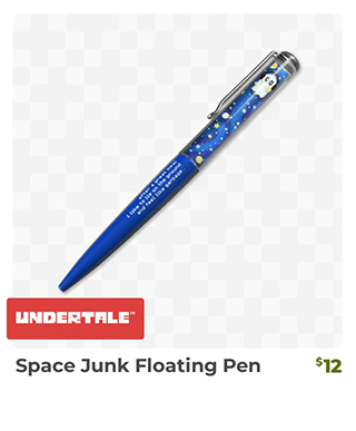 Space Junk Floating Pen is back in stock at fangamer.com