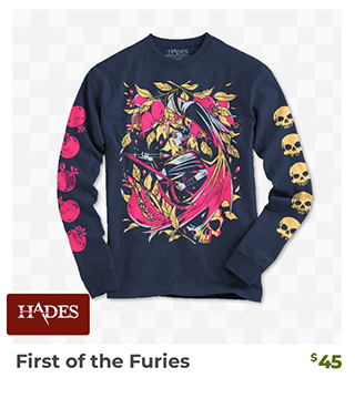 First of the Furies Long Sleeve is back in stock at fangamer.com