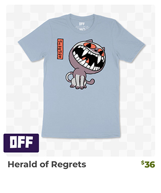 Herald of Regrets is back in stock at fangamer.com