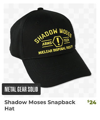 Shadow Moses Snapback Hat is back in stock at fangamer.com