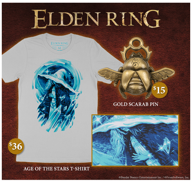 New Elden Ring merch available at fangamer.com