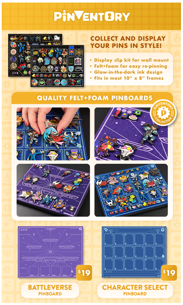 New PINVERSE merch available at fangamer.com
