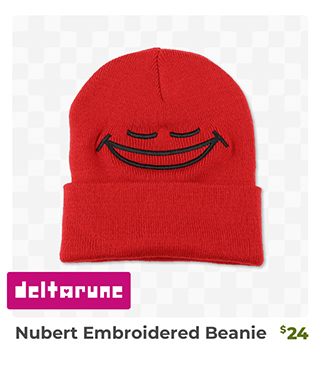 Nubert Embroidered Beanie is back in stock at fangamer.com