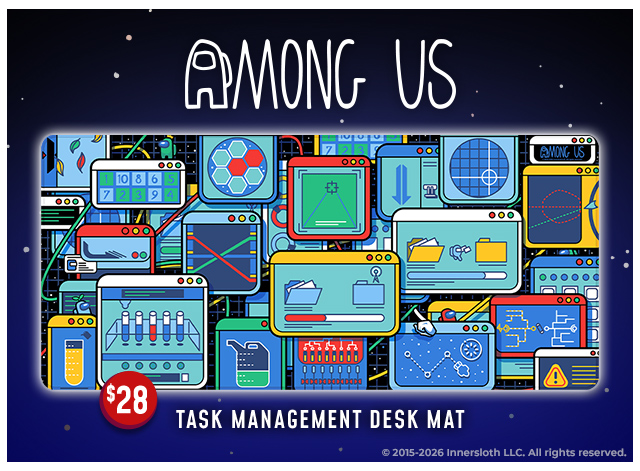 New Among Us merch available at fangamer.com