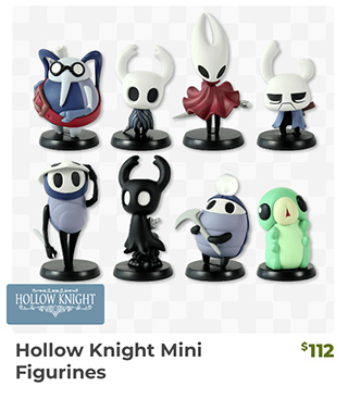 Hollow Knight Mini Figurines is back in stock at fangamer.com