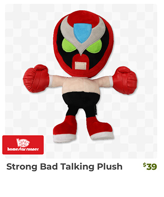 Strong Bad Talking Plush is back in stock at fangamer.com