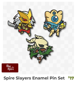 Spire Slayers Enamel Pin Set is back in stock at fangamer.com