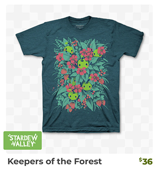 Keepers of the Forest is back in stock at fangamer.com
