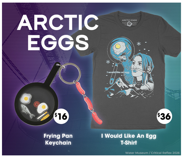 New Arctic Eggs merch available at fangamer.com