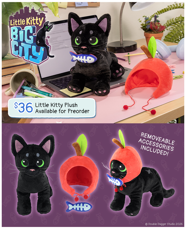 Little Kitty Big City Plush now available for preorder at fangamer.com